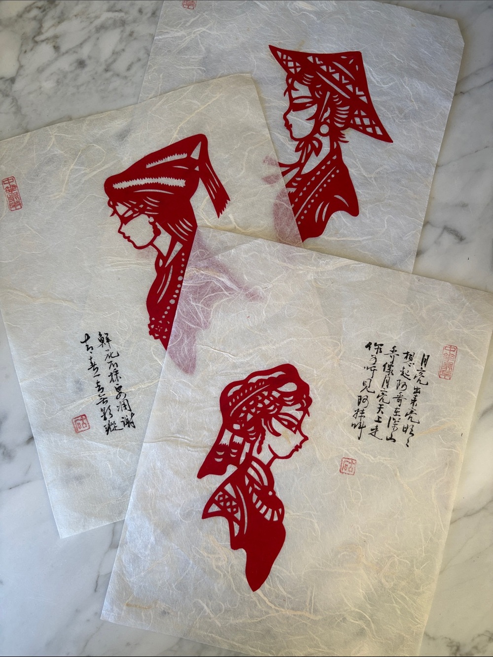 Vintage Midcentury Paper Cut Art